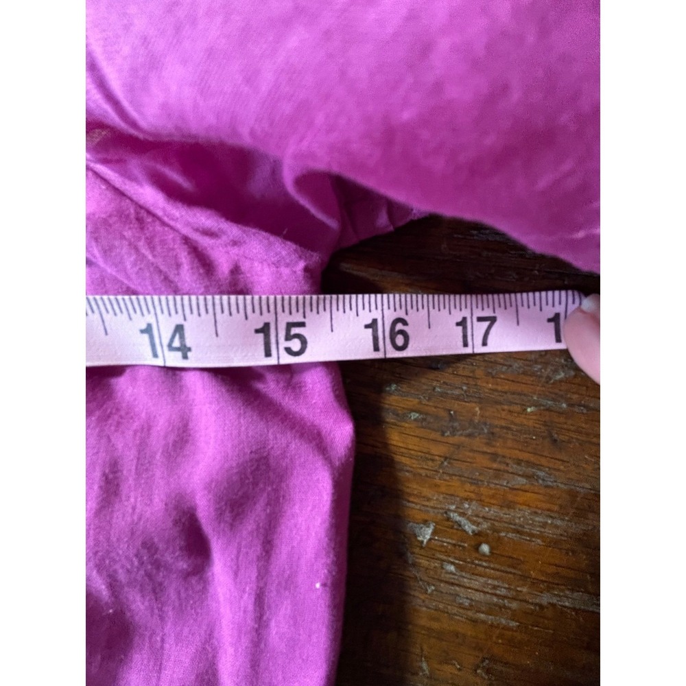 Skunk Brazil Magenta Cotton Puff Sleeve Button Front Tiered‎ Maxi Dress Size 38 - Picture 9 of 14